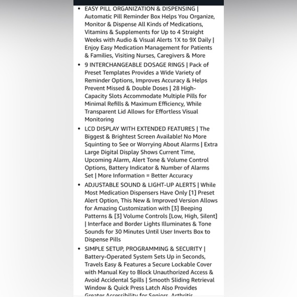 LIVEFINE NWT  NEW IN BOX 28 day automatic pill dispenser - Picture 2 of 4